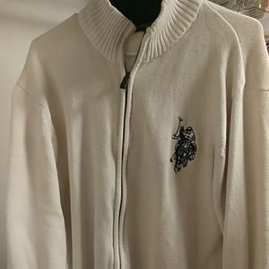 Polo zip up sweater